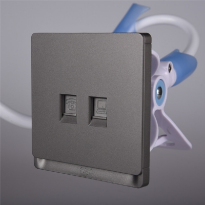 Ổ cắm 1TV+1TEL Q6801TV-4TU