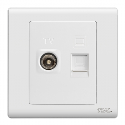 Ổ căm 1TV+1PC Q5801TV-PC